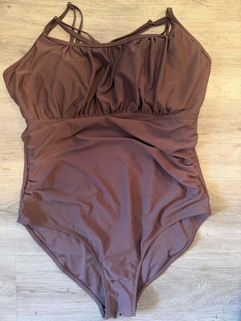 & Other Stories Brown One-Piece Swimsuit
